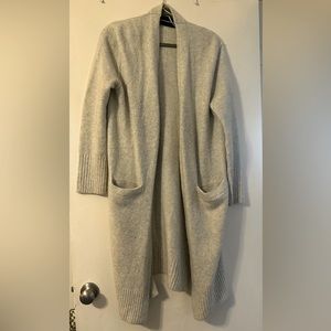 Calvin Klein Jeans Brand. Long cardigan women's cream color